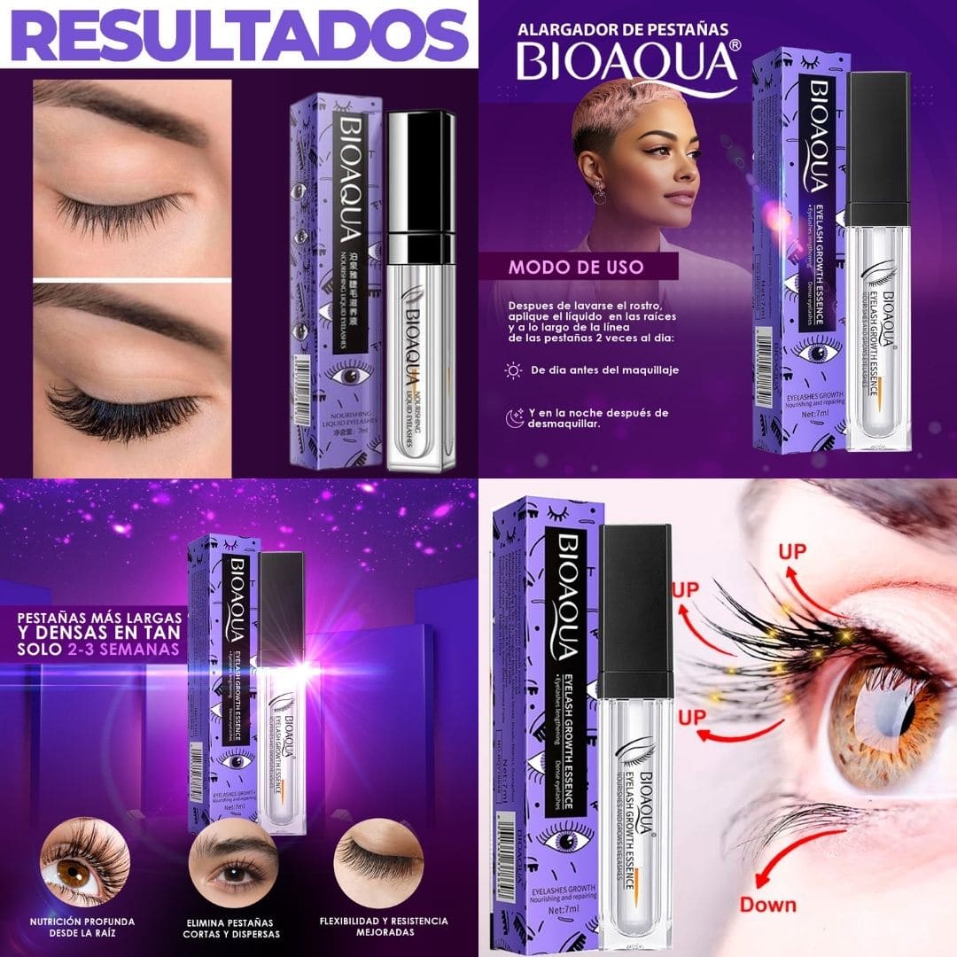 SERUM ALARGADOR DE PESTAÑAS Y CEJAS - BIOAQUA ✨MEGA PROMO 🔥¡CORRE QUE SE ACABA!🔥Edición Limitada!